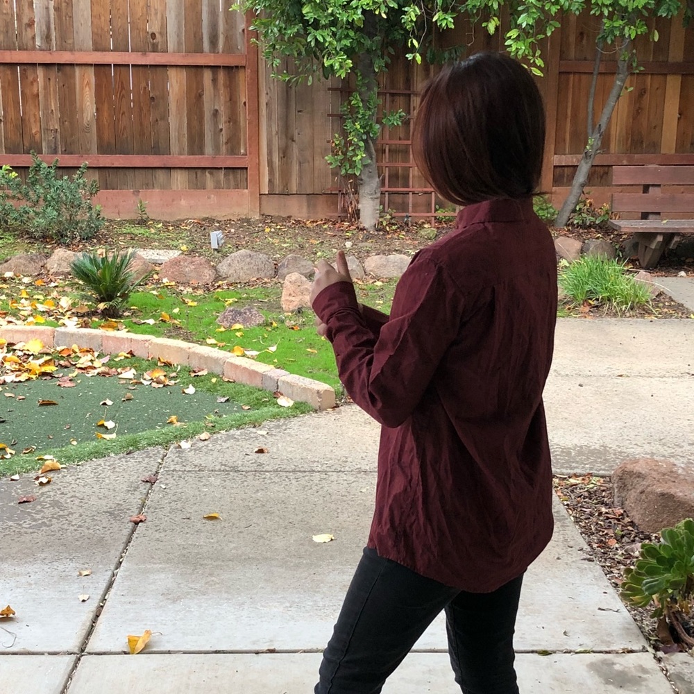 Retrofit Boys XL(18/20) Maroon Sparrow Button Down
